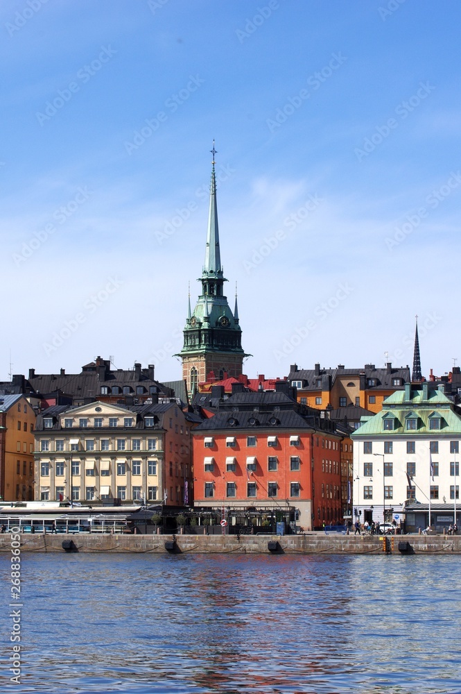 Fototapeta premium Stockholm im Hochformat