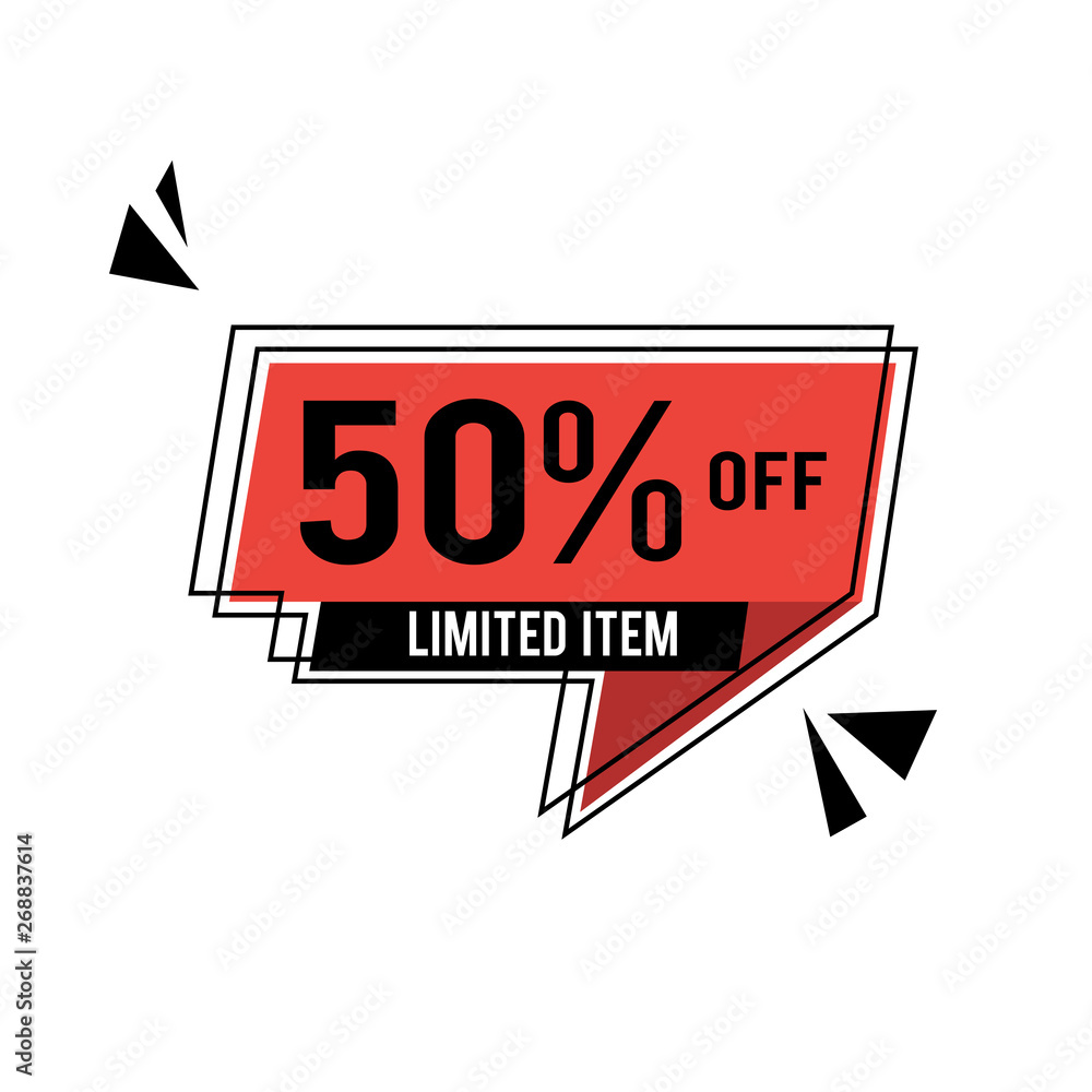 Big sale Special Discount 50% design label illustration vector