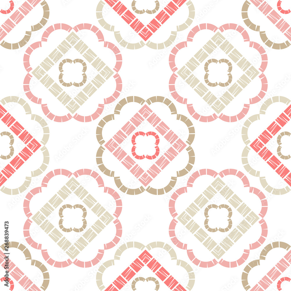 Ethnic boho seamless pattern. Lace. Embroidery on fabric. Patchwork texture. Weaving. Traditional ornament. Tribal pattern. Folk motif. Can be used for wallpaper, textile, wrapping, web. Ethnic boho seamless pattern. Lace. Embroidery on fabric. Patchwork texture. Weaving. Traditional ornament. Tribal pattern. Folk motif. Can be used for wallpaper, textile, wrapping, web.