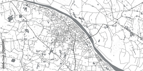 Urban vector city map of Mymensingh, Bangladesh