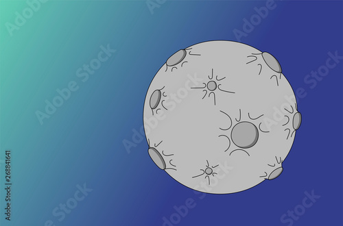 luna, pianeta, asteroide, astro, spazio, universo, 