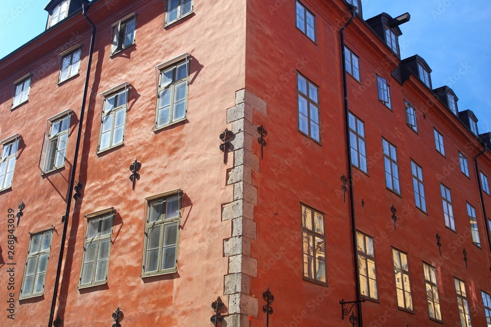 Hüpsche Fassade in Stockholm