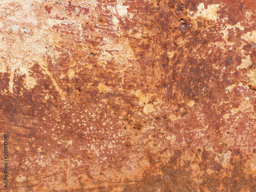 Texture of rusty metal with stains. Abstract background.