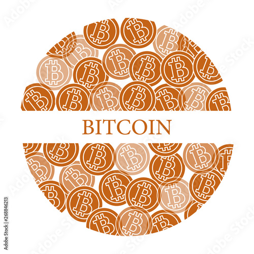 Bitcoins. Digital currency. Blockchain technology.