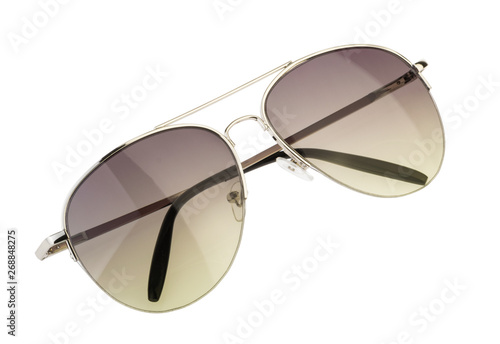 Sunglasses isolated white background clipping path