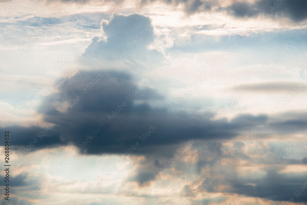 Obraz premium evening sky clouds