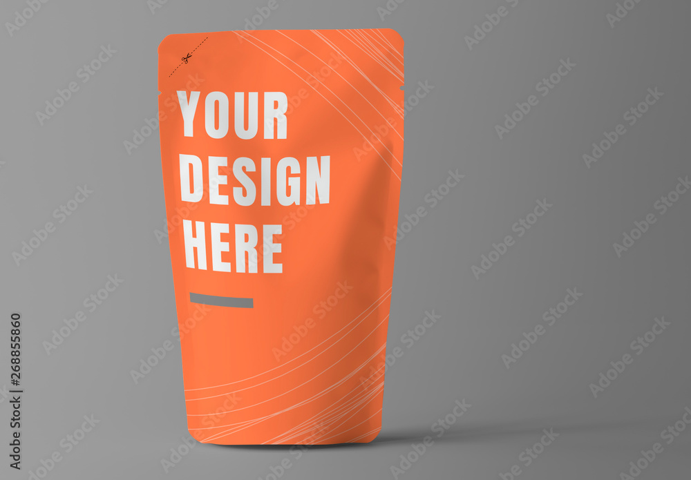Pouch Food Product Packaging Design Mockup Stock Template Adobe Stock