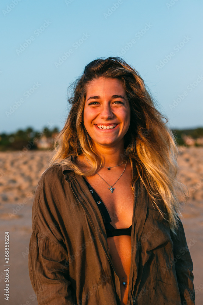 Beautiful Young Woman Looking At Camera Beautiful Young Woman Looking At Camera