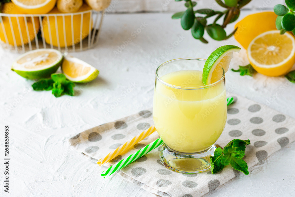 Ginger Mint Lemonade with Lime Ginger Mint Lemonade with Lime