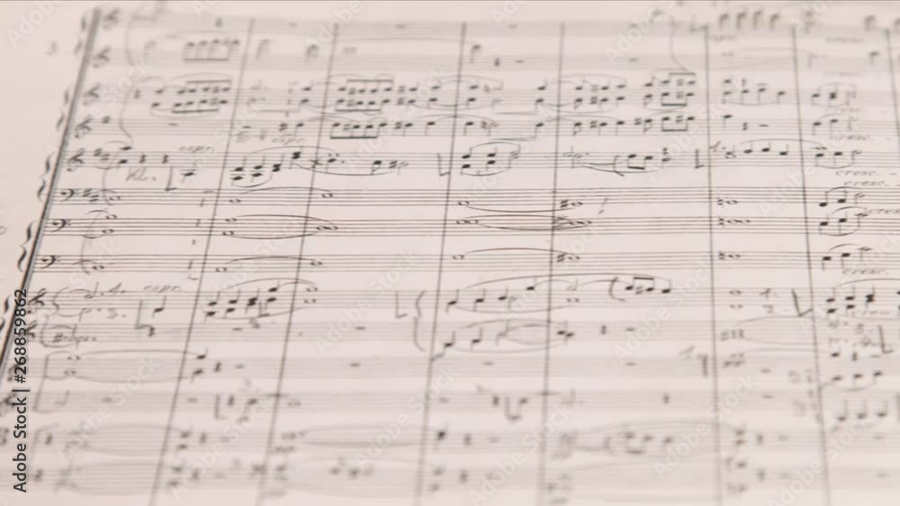 music paper macro shot / symphony / classical music music paper macro shot / symphony / classical music