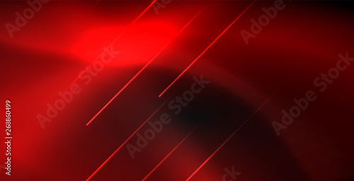 Neon color abstract lines