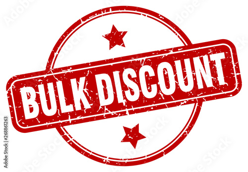 bulk discount sign