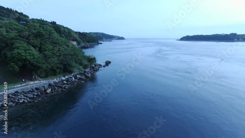 Japan Kagoshima Seto Bridge drone