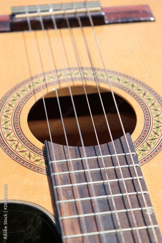 Obraz premium cordes de guitare