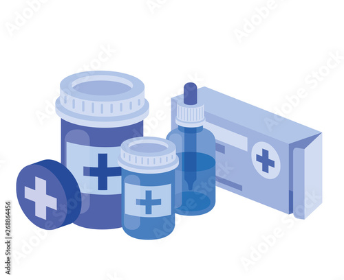 Wallpaper Mural medicine drugs on white background Torontodigital.ca