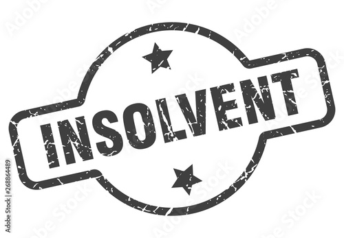 insolvent sign