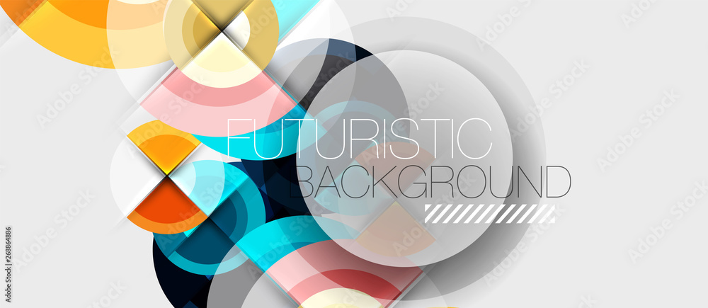 Geometric design abstract background - circles Geometric design abstract background - circles
