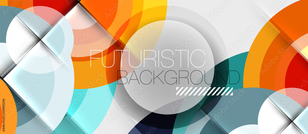 Geometric design abstract background - circles Geometric design abstract background - circles