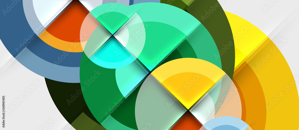 Geometric design abstract background - circles Geometric design abstract background - circles