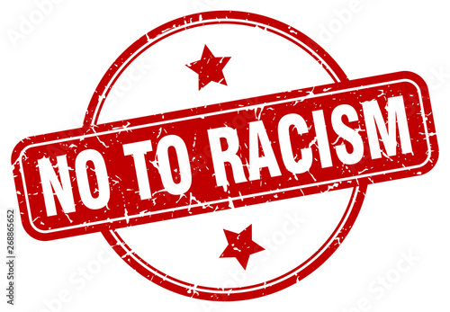 no to racism sign