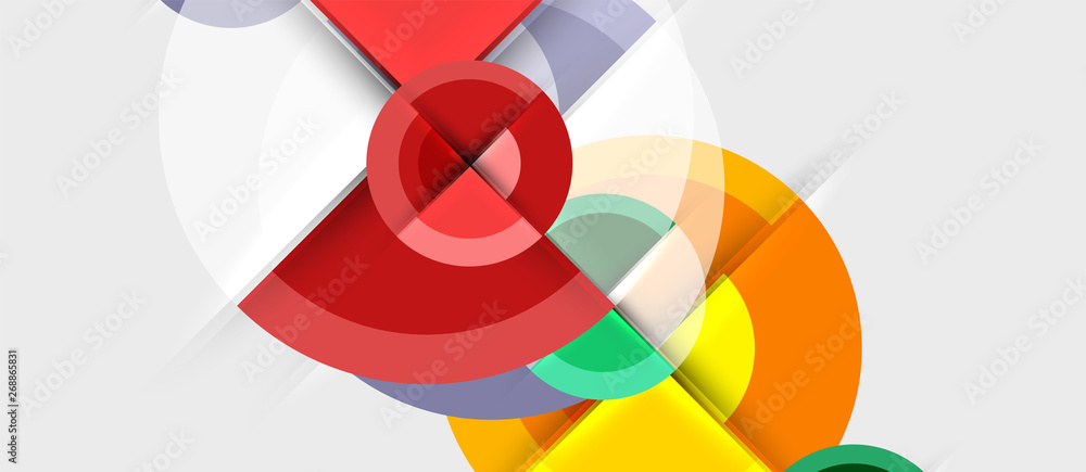 Geometric design abstract background - circles