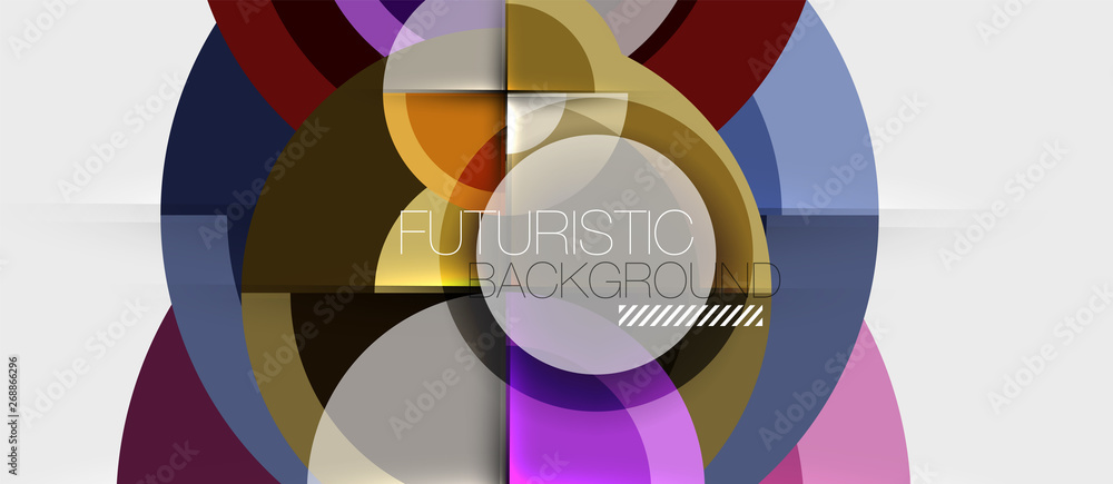 Geometric design abstract background - circles Geometric design abstract background - circles