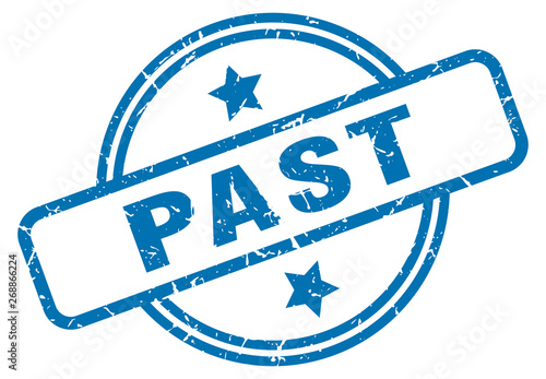 past grunge stamp