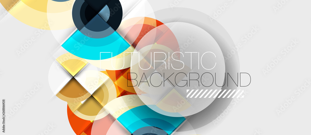 Geometric design abstract background - circles Geometric design abstract background - circles
