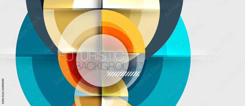 Geometric design abstract background - circles Geometric design abstract background - circles