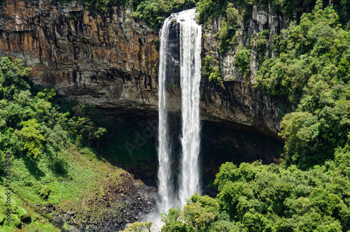 Caracol waterfall at Canela city  Rio Grande do Sul  Brazil                               