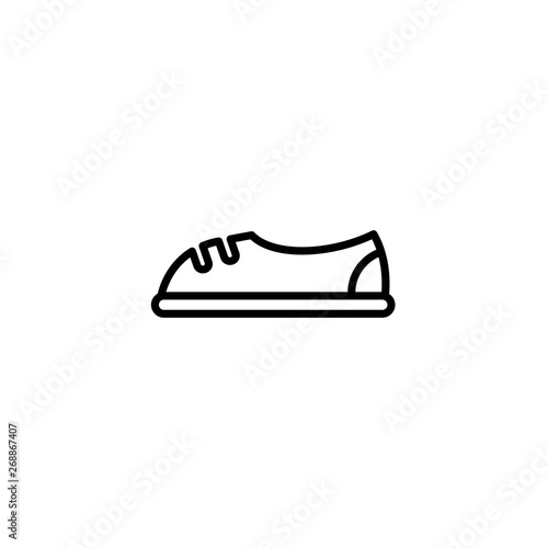 sneakers, trainers silhouette icon. running shoes, jogging shoes. Sport