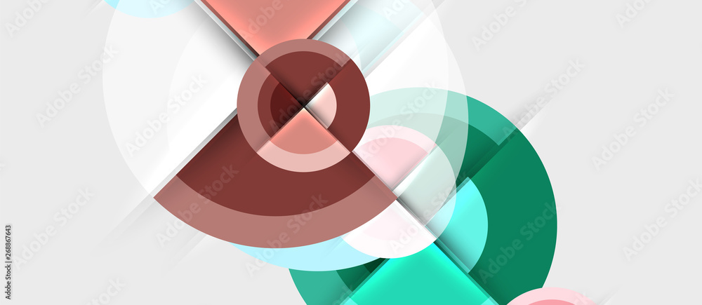 Geometric design abstract background - circles Geometric design abstract background - circles