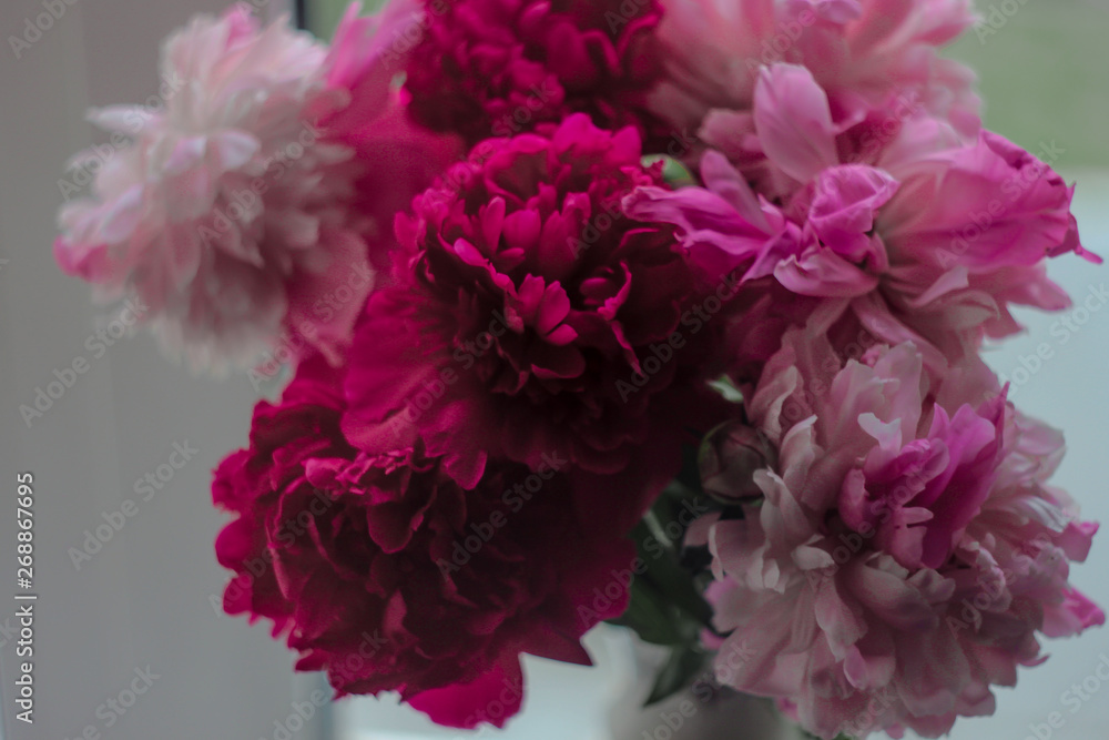 Fototapeta premium bouquet of peonies