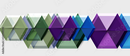 Geometric triangle and hexagon abstract background  vector illustration