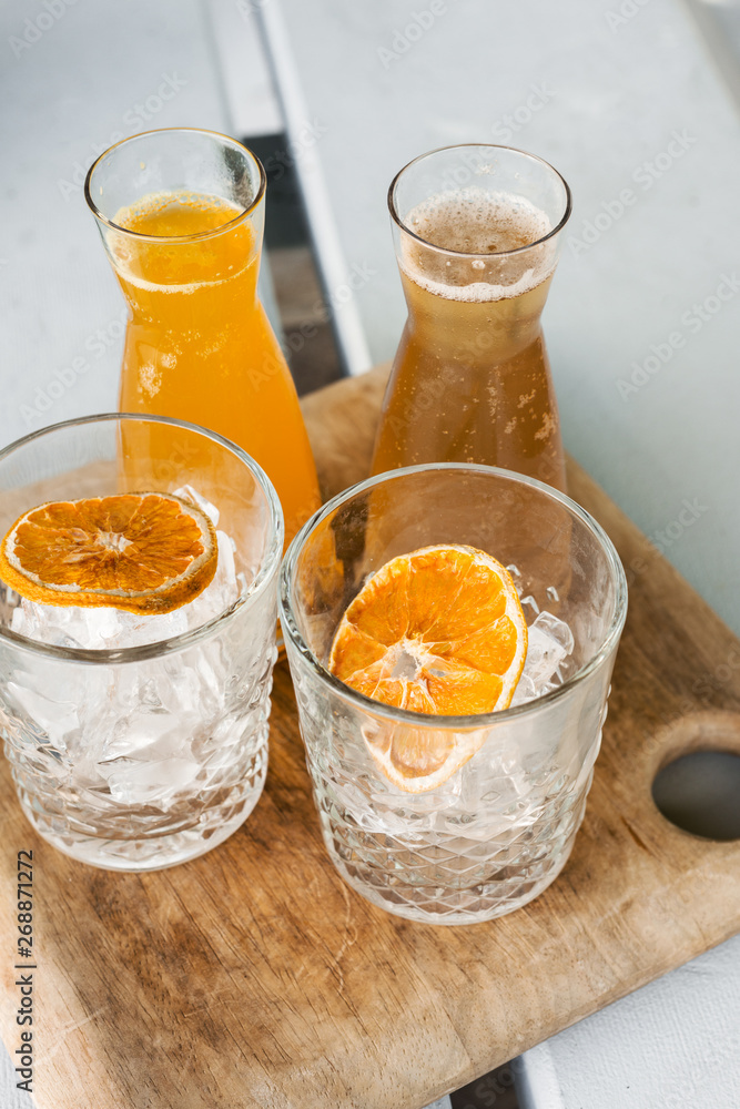 kombucha served in a cafe kombucha served in a cafe