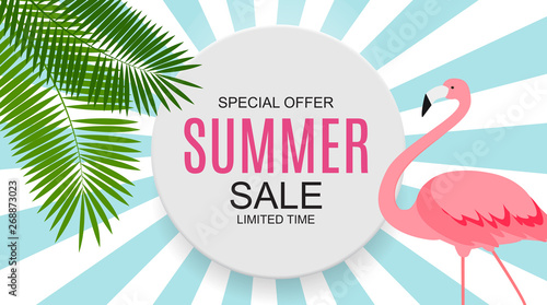 Summer Sale concept Background. Vector Illustration