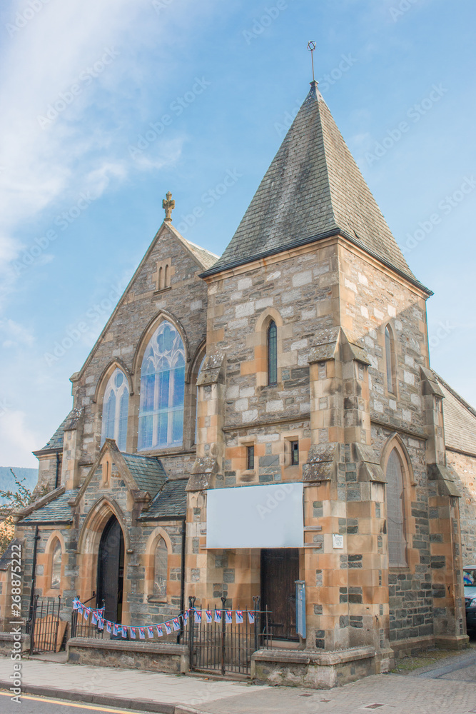 Naklejka premium Former Church Aberfeldy Perth and Kinross Scotland Great Britain