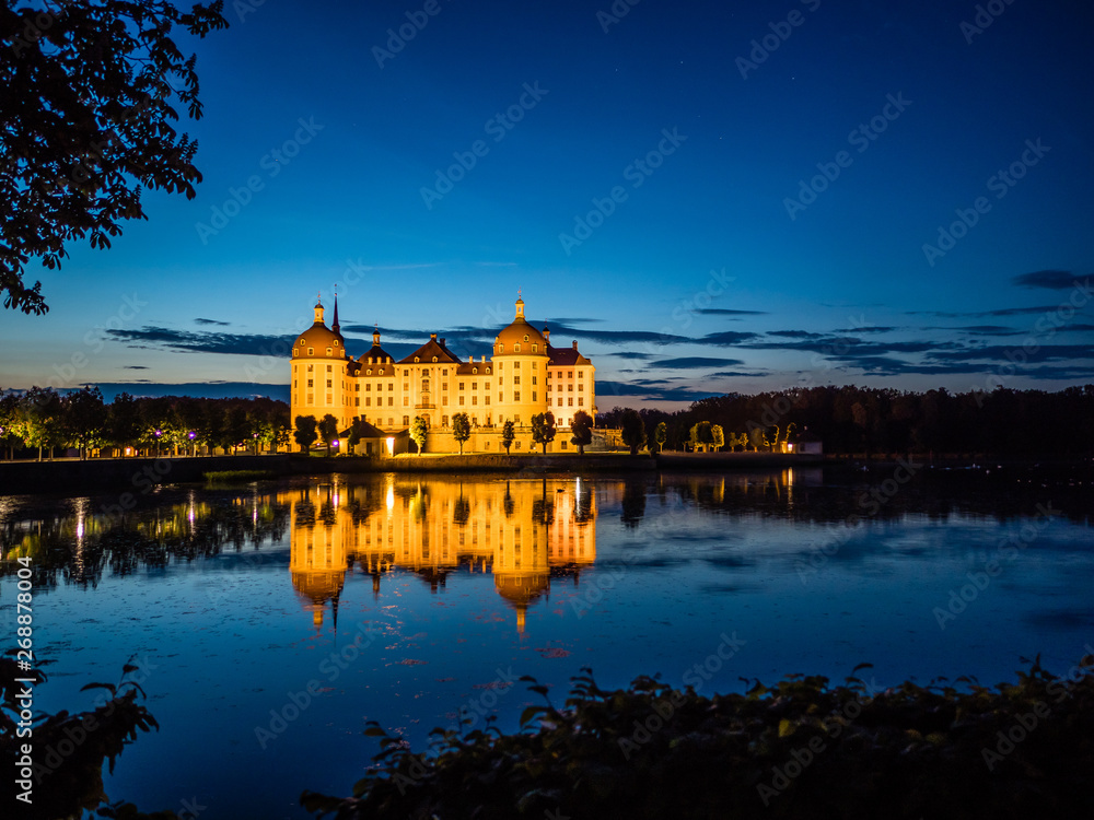 Schloss Moritzburg bei Nacht 5