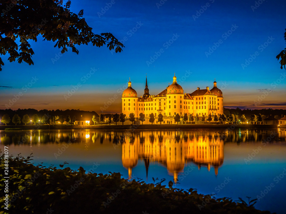 Schloss Moritzburg bei Nacht 3