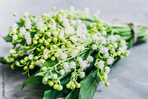 Bouquet of Lilies of the valley photo