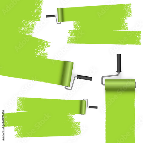 paint roller concept with markings