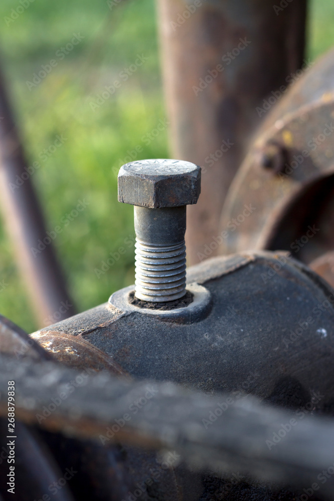 Rusted and out of use mechanical part Rusted and out of use mechanical part