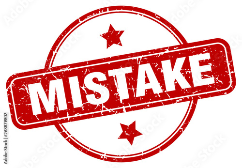mistake sign