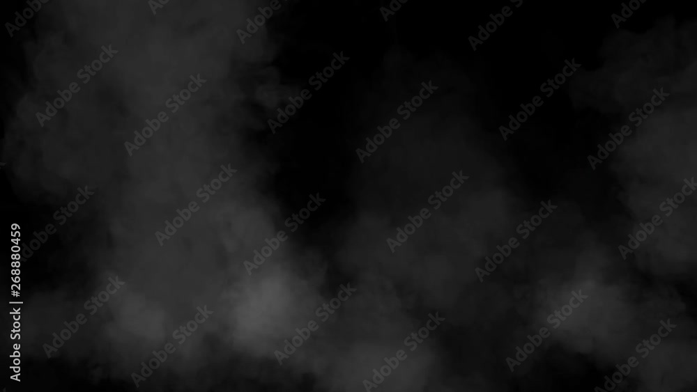 The movement of white clouds against a black background of the smoke machine HD 1920x1080 The movement of white clouds against a black background of the smoke machine HD 1920x1080