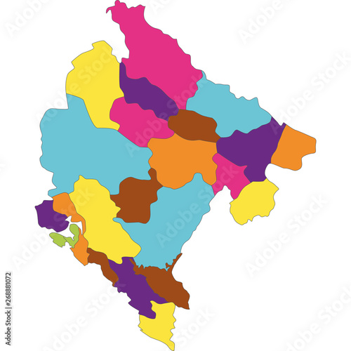 mappa montenegro