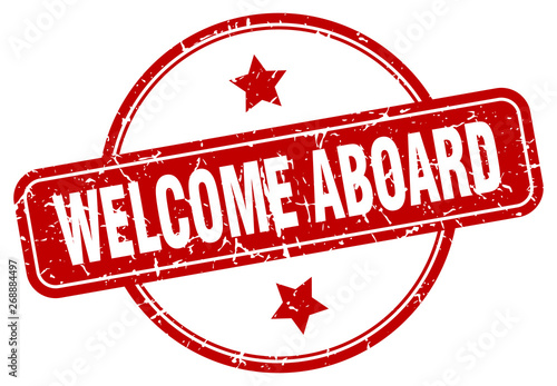 welcome aboard sign