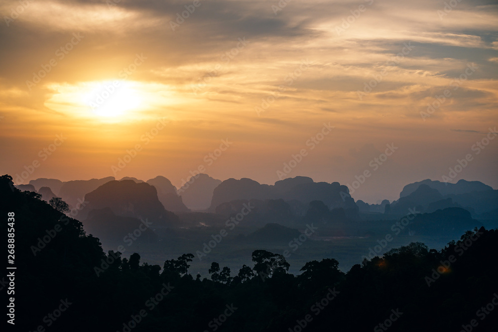 Sunset Landscape of Krabi, Thailand