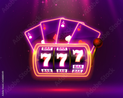 Neon slot machine, Playing Cards wins the jackpot