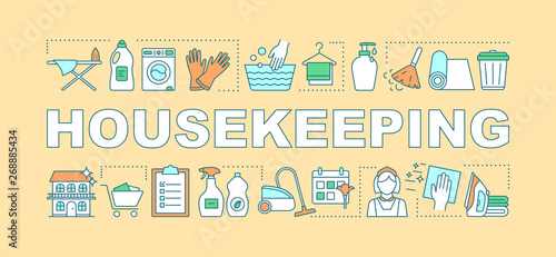 Housekeeping word concepts banner