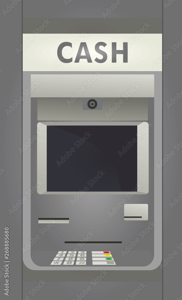 Cash deposit machine. ATM. vector illustration Cash deposit machine. ATM. vector illustration